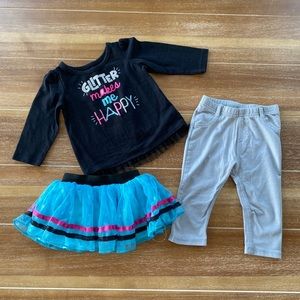 Glitter Makes Me Happy 3-piece set